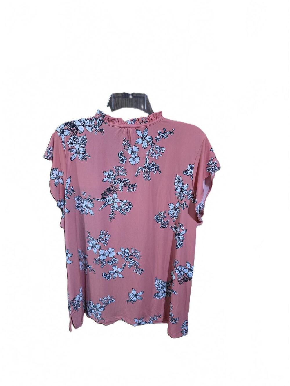 Liz Claiborne Coral Floral Blouse Size XL NWT - Picture 3 of 4